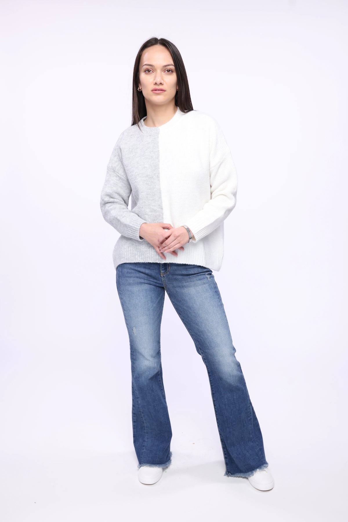 Frayed Flare Leg Jeans