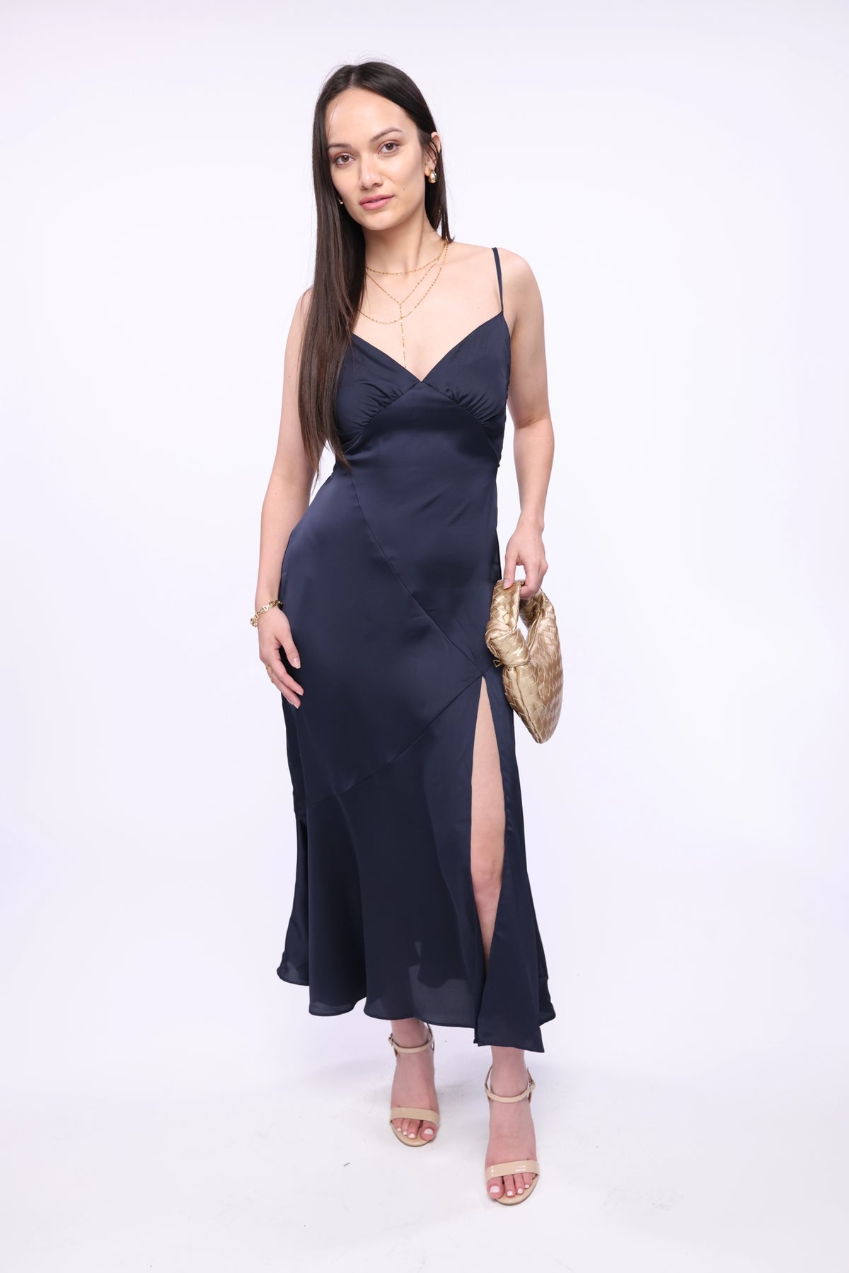Midnight Blue Slip Dress