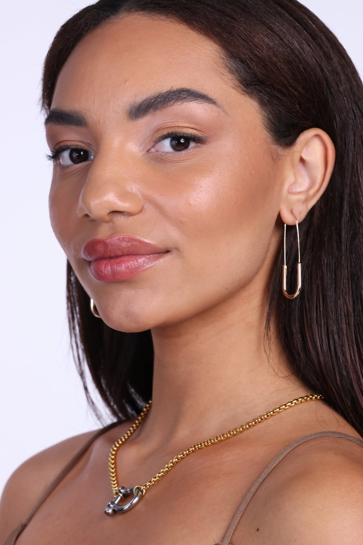 Paper Clip Drop Earrings