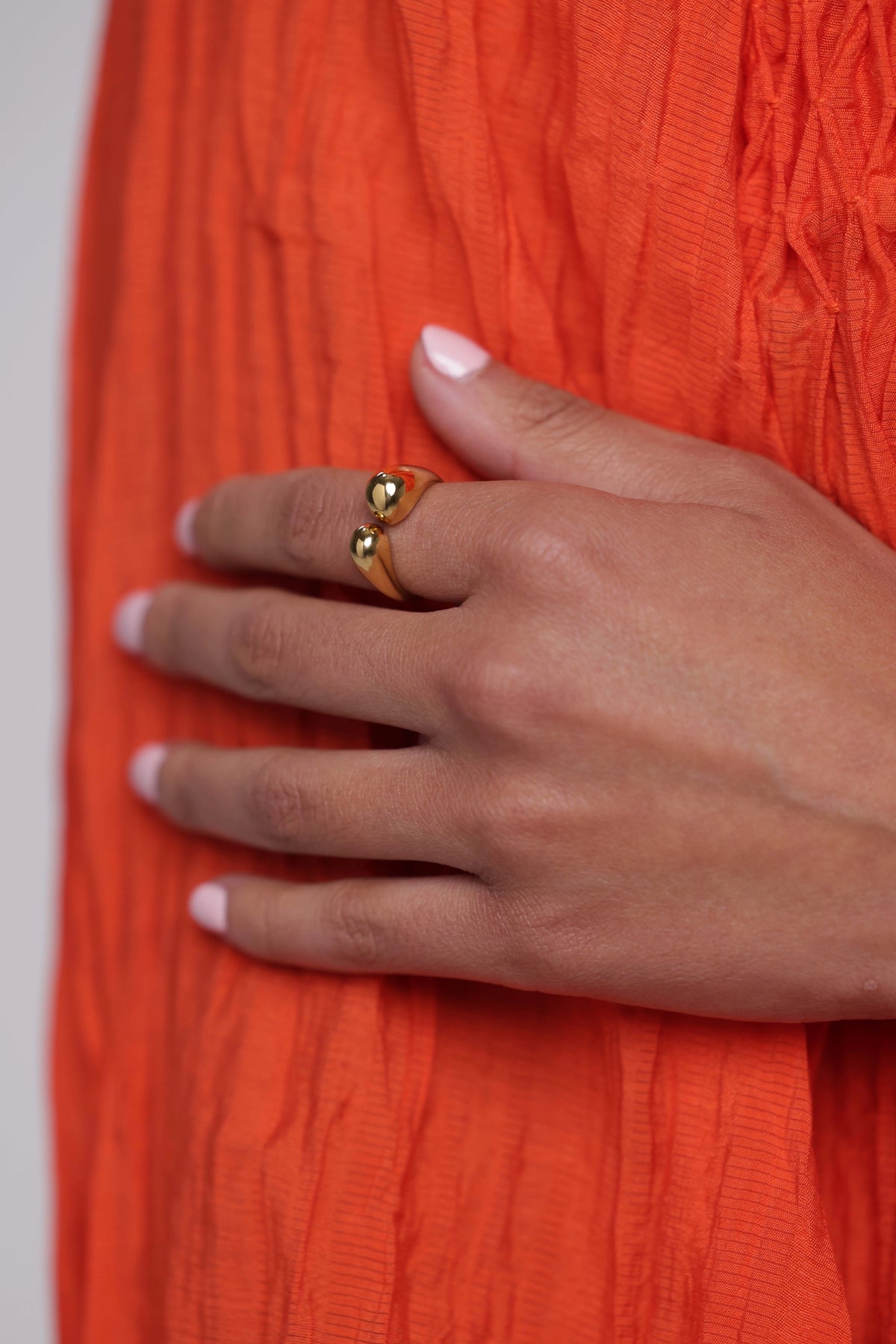 Adjustable Asymmetrical Gold Ring