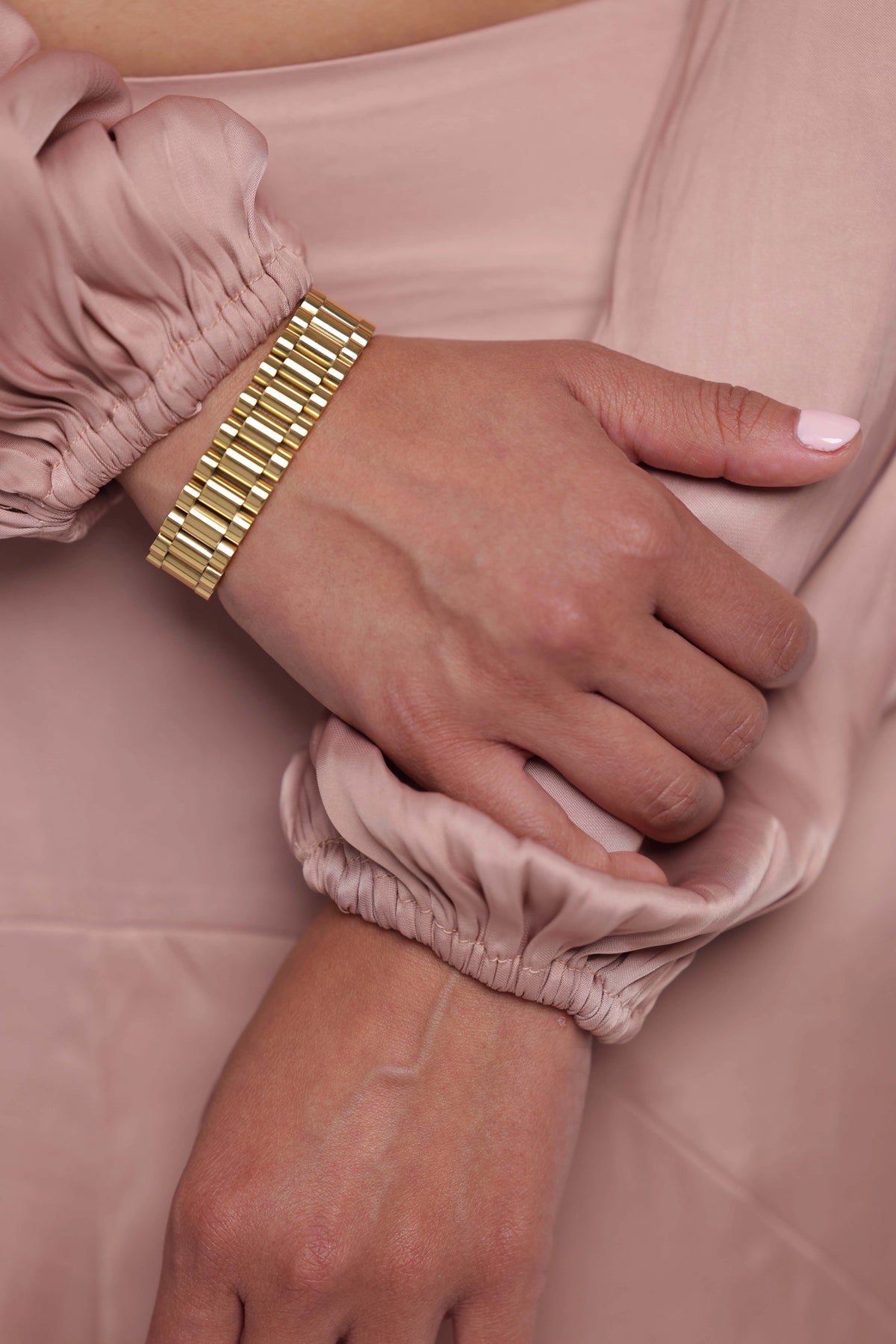 Wide Watch Band Bracelet