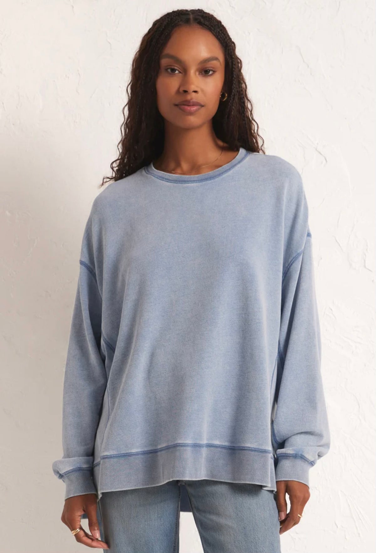 Light Blue Knit Pullover